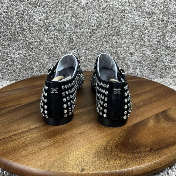 Sam Edelman Michaela Gem Women’s Size 9 Black Mary Janes Shoes Suede Noir NEW - Picture 6 of 11